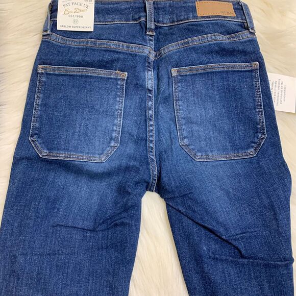 FAT FACE HARLOW Super Skinny Blue Wash Denim Jeans US Sz 2 NWT - Picture 7 of 12